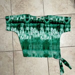 Michael Kors- Tie dye green top